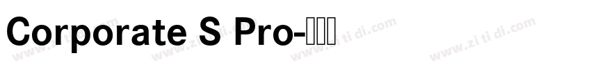 Corporate S Pro字体转换